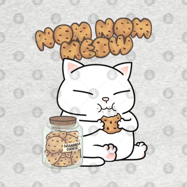 Chubby Cat Grandma Cookie by Takeda_Art